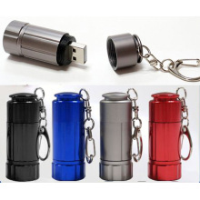 Portable Mini Keychain USB Aluminium Rechargeable Light USB Keychain